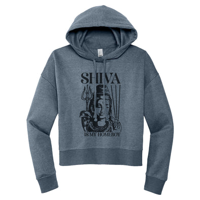 Luke Storey | Shiva Black Print Women's Fleece Hoodie