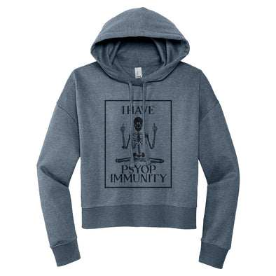 Luke Storey | Psy Immunity Black Print Women's Fleece Hoodie