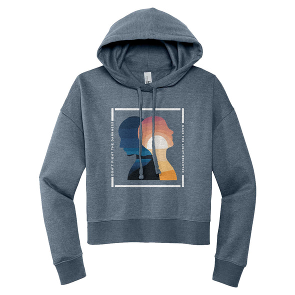 Luke Storey | Light Brighter White Women's Fleece Hoodie