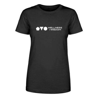 Wellness+Wisdom | Main Logo White Print Women's Apparel
