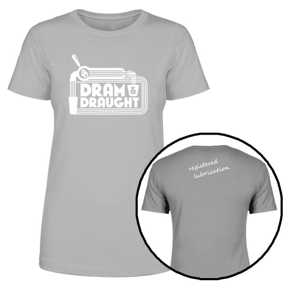 Dram & Draught | Registered Lubrication White Print Women's Apparel