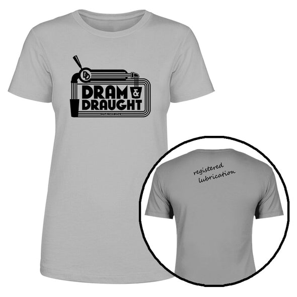 Dram & Draught | Registered Lubrication Black Print Women's Apparel