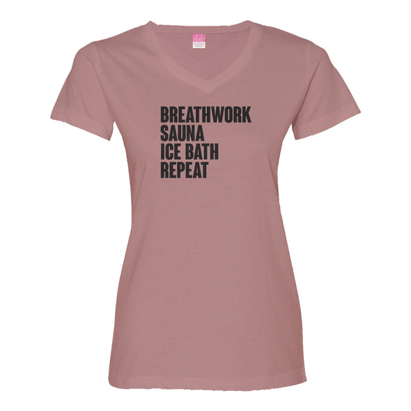 Luke Storey | Breathwork Black Print Women's V-Neck