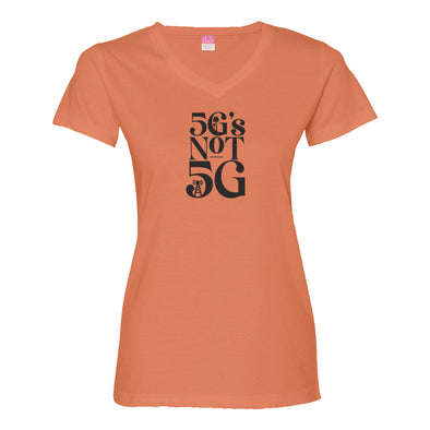 Luke Storey | 5Gs Not 5G Black Print Women's V-Neck