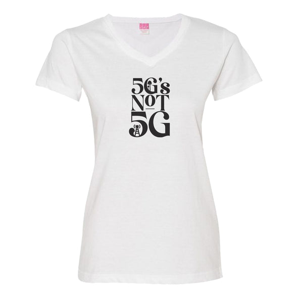 Luke Storey | 5Gs Not 5G Black Print Women's V-Neck