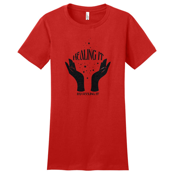 Luke Storey | Healing It Black Women's Fitted Tee