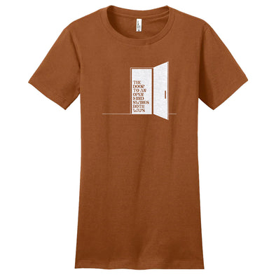 Luke Storey | Open Mind White Women's Fitted Tee