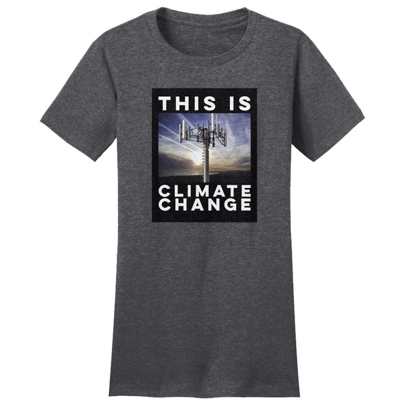 Luke Storey | Climate Change Black #2 Print Women's Fitted Tee