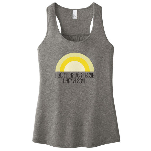 Luke Storey | I Am A Soul Black Print Women's Racerback Tank