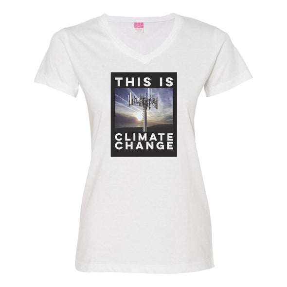 Luke Storey | Climate Change Black #2 Print Women's V-Neck