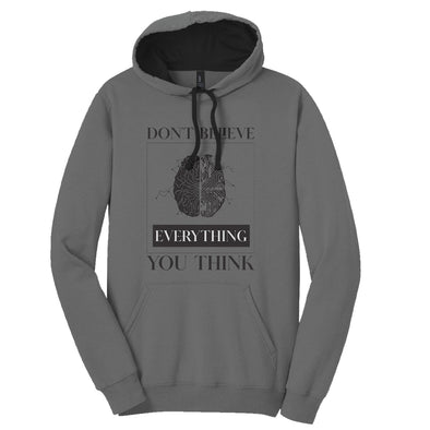 Luke Storey | Brain Think Black Print Men's Fleece Hoodie