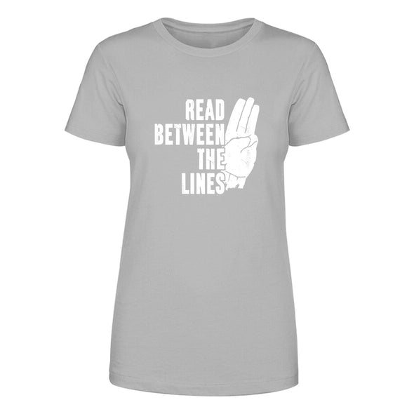 Dan Ball | Read Between The Lines White Print Women's Apparel