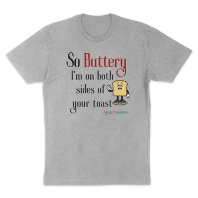 Megan McGlover | So Buttery Black Text Men's Apparel
