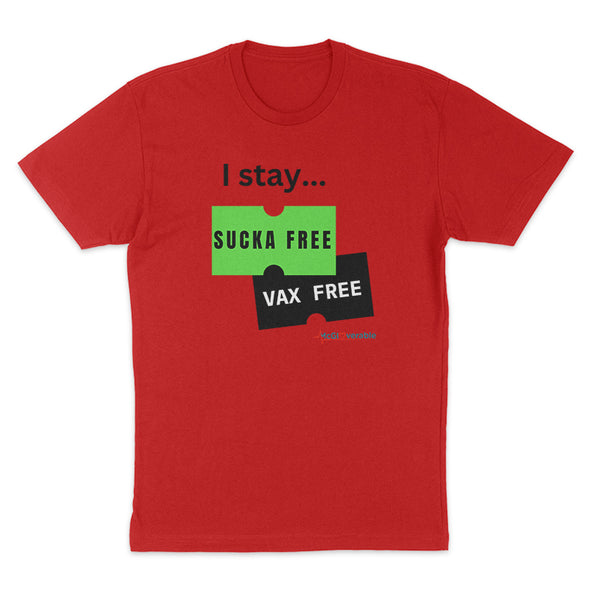 Megan McGlover | I Stay Sucka Vax Free Black Text Women's Apparel