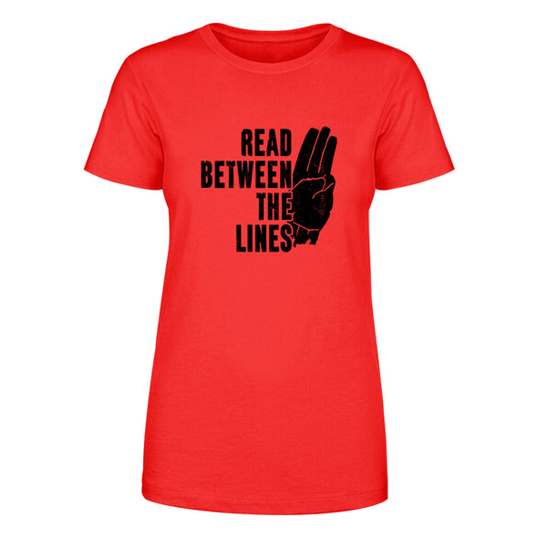 Dan Ball | Read Between The Lines Black Print Women's Apparel