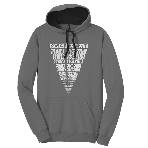 Luke Storey | Born Again White Print Men's Fleece Hoodie