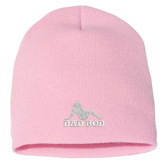 Jarah 30 | Dad Bod Silhouette White Beanie