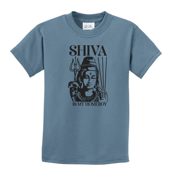 Luke Storey | Shiva Black Print Youth Tee