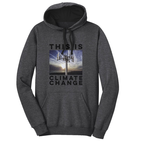 Luke Storey | Climate Change Black Print Men's Fleece Hoodie