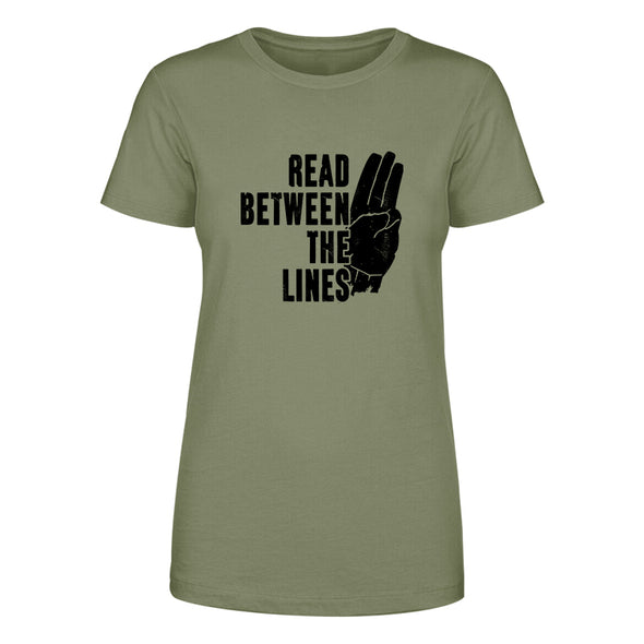 Dan Ball | Read Between The Lines Black Print Women's Apparel