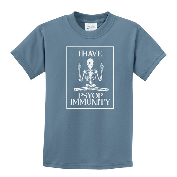 Luke Storey | Psy Immunity White Print Youth Tee