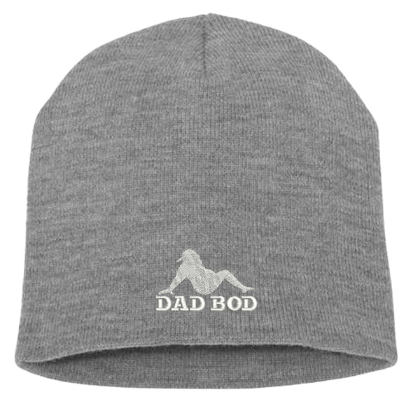 Jarah 30 | Dad Bod Silhouette White Beanie