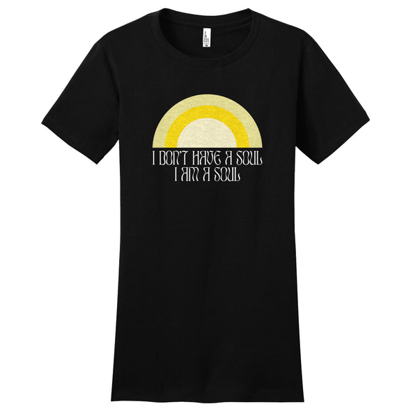 Luke Storey | I Am A Soul White Print Women's Fitted Tee