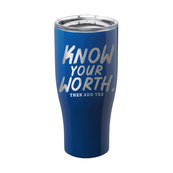 Jarah 30 | Know You Worth Laser Etched Tumbler