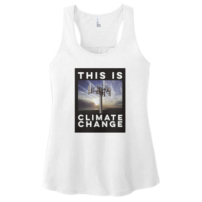 Luke Storey | Climate Change Black #2 Print Women's Racerback Tank