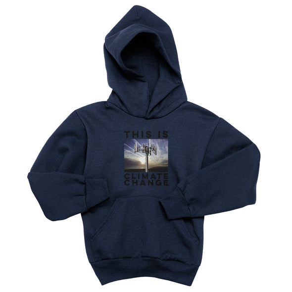 Luke Storey | Climate Change Black Print Youth Hoodie