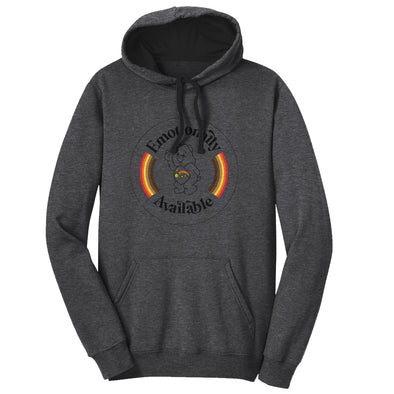 Luke Storey | Emotionally Available Black Print Men's Fleece Hoodie