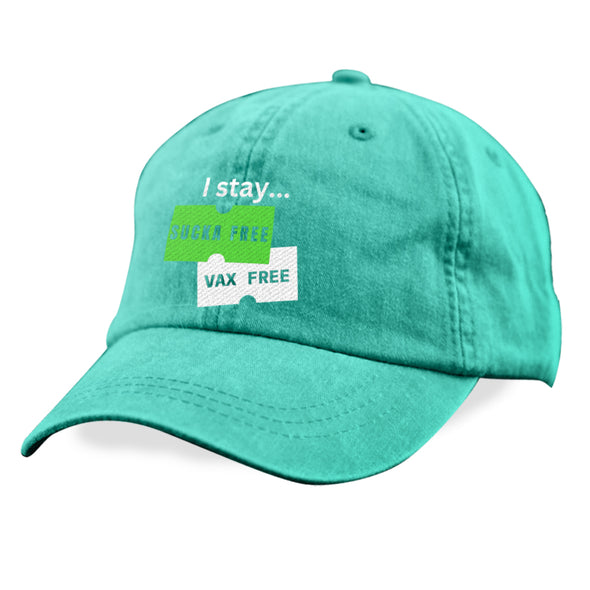 Megan McGlover | I Stay Sucka Vax Free White Text Hat