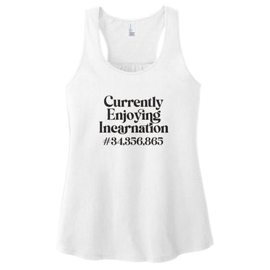 Luke Storey | Incarnation Black Print Women's Racerback Tank