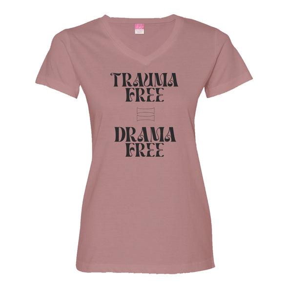 Luke Storey | Trauma Free Black Print Women's V-Neck