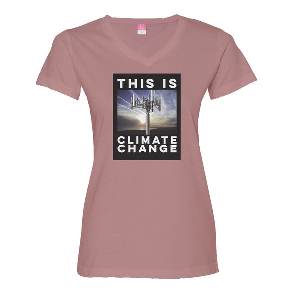 Luke Storey | Climate Change Black #2 Print Women's V-Neck