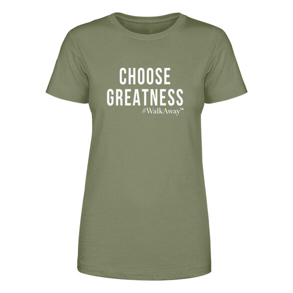 #WalkAway | Choose Greatness White Print Women's Apparel