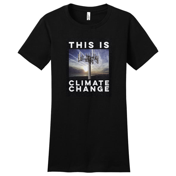 Luke Storey | Climate Change Black #2 Print Women's Fitted Tee