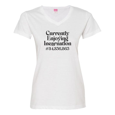 Luke Storey | Incarnation Black Print Women's V-Neck