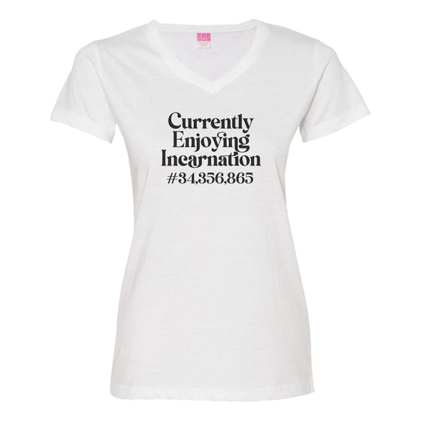 Luke Storey | Incarnation Black Print Women's V-Neck