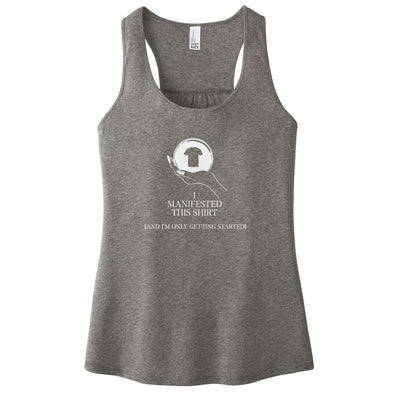 Luke Storey | Manifested White Print Women's Racerback Tank