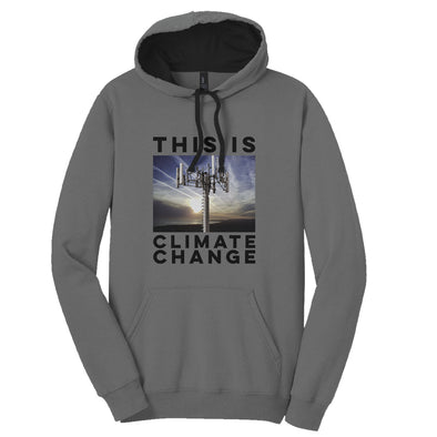 Luke Storey | Climate Change Black Print Men's Fleece Hoodie