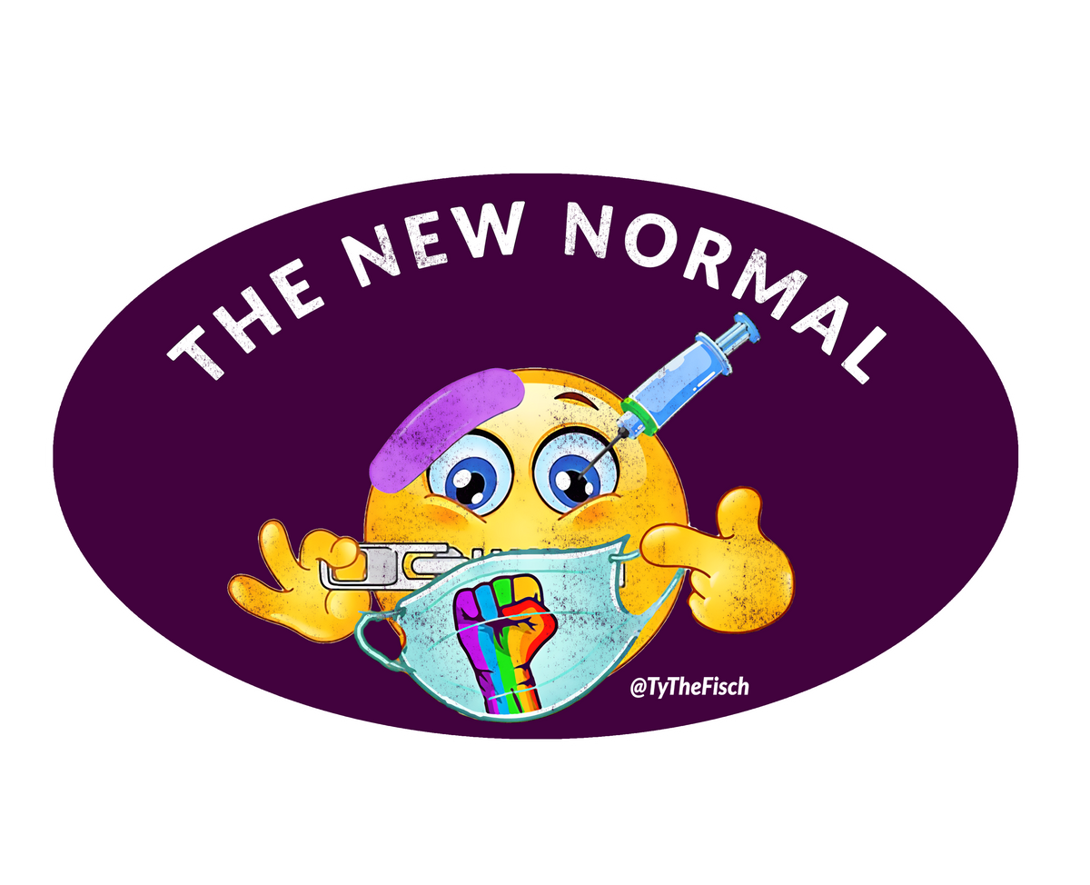 Tyler Fischer | The New Normal Sticker – Blue Pack Merch