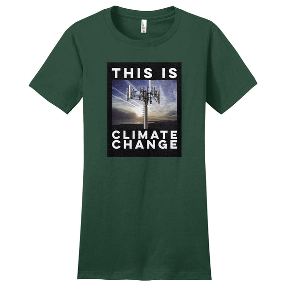 Luke Storey | Climate Change Black #2 Print Women's Fitted Tee