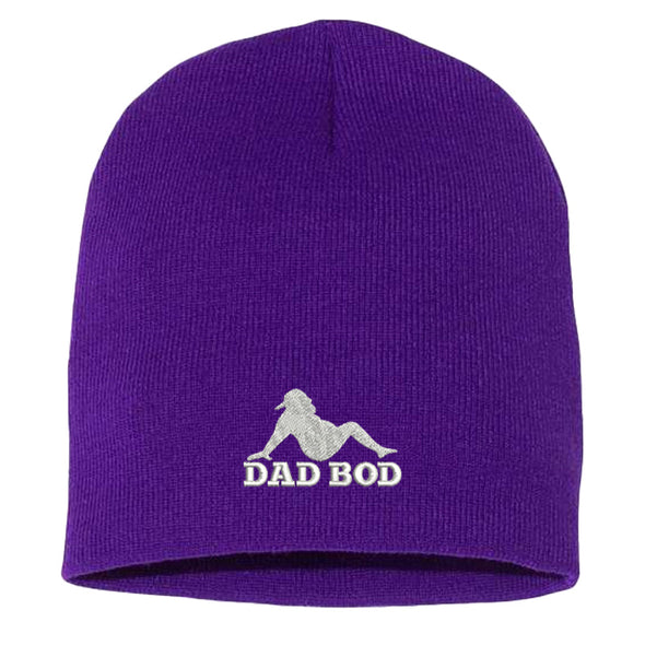 Jarah 30 | Dad Bod Silhouette White Beanie