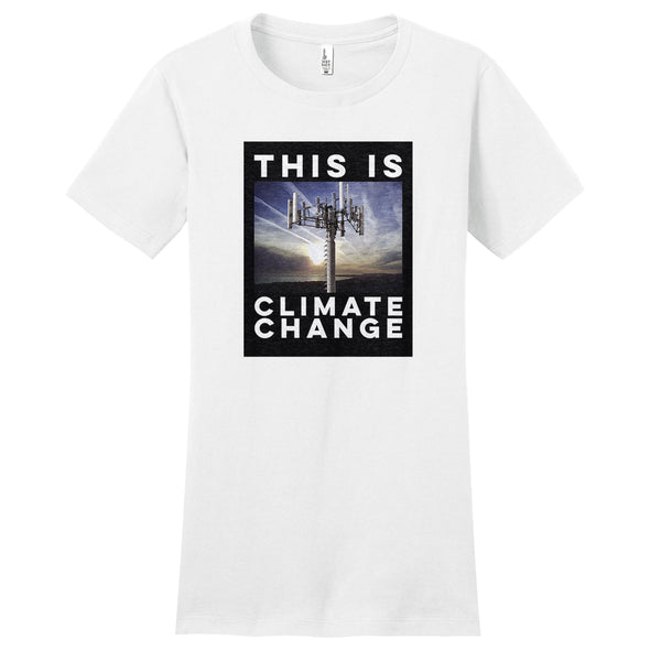 Luke Storey | Climate Change Black #2 Print Women's Fitted Tee