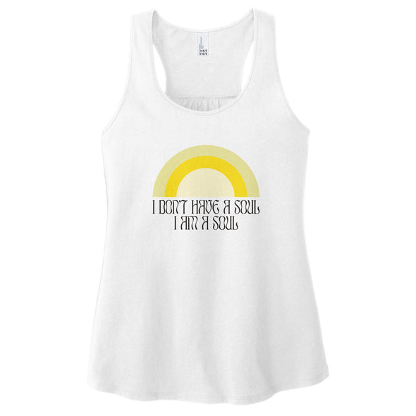 Luke Storey | I Am A Soul Black Print Women's Racerback Tank