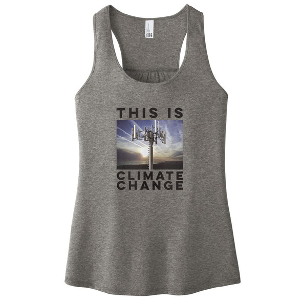 Luke Storey | Climate Change Black Print Women's Racerback Tank