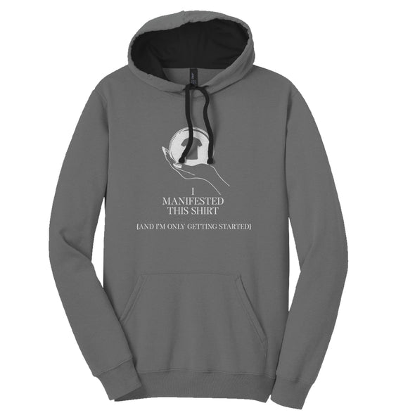 Luke Storey | Manifested White Print Men's Fleece Hoodie