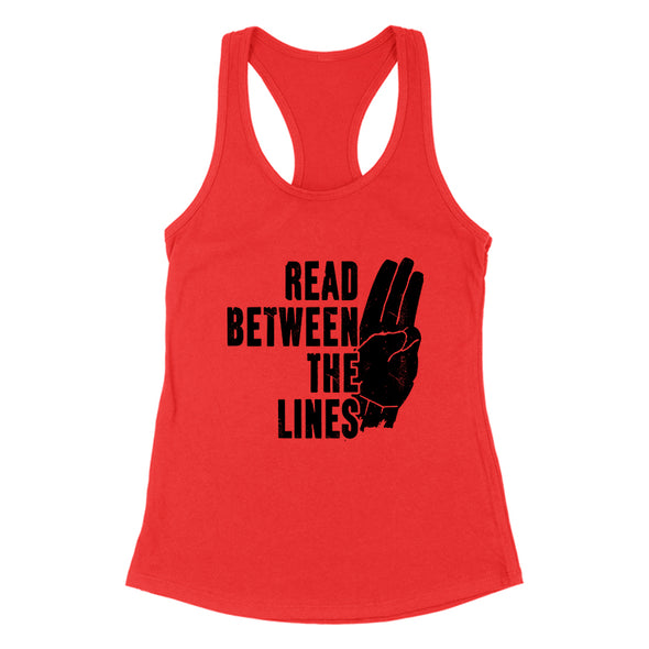 Dan Ball | Read Between The Lines Black Print Women's Apparel