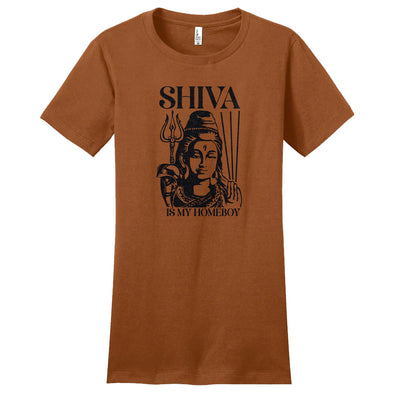 Luke Storey | Shiva Black Print Women's Fitted Tee